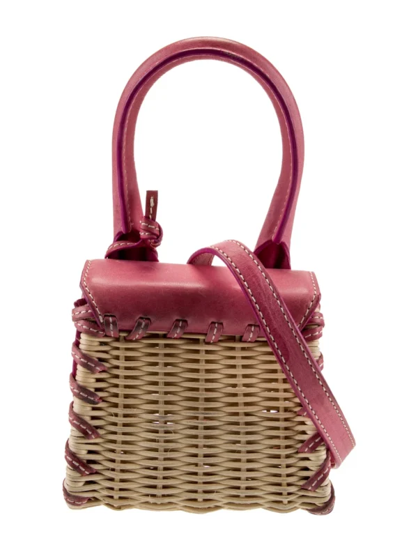 Wicker Bucket Bag – Image 2